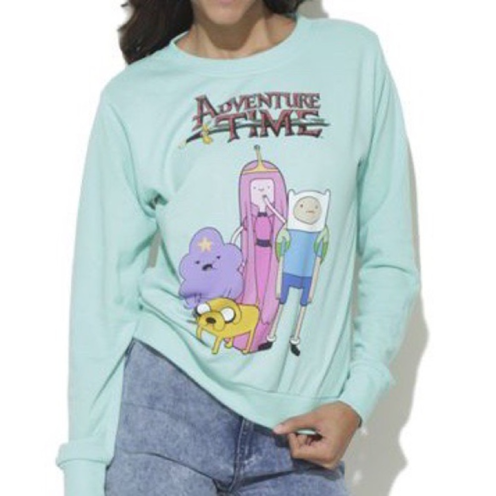 Adventure Time Mint Sweater